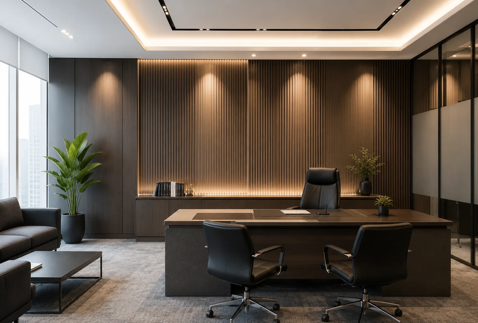 Commercial PVC wall panel and false ceiling interior
